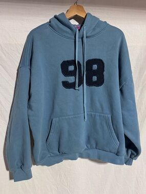 Edikted blue 98 hooded sweatshirt Size Large